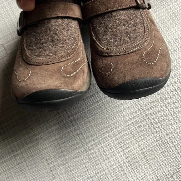 Merrell Encore Sidestep J66626 Brown Leather Slip On Mules Shoes - Picture 4 of 8